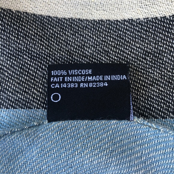 Aldo Blue Striped Scarf - Picture 3 of 4